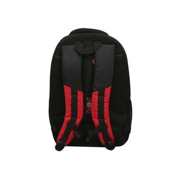 Sports Style School Bag For Kids - Black/Red (7952-1)